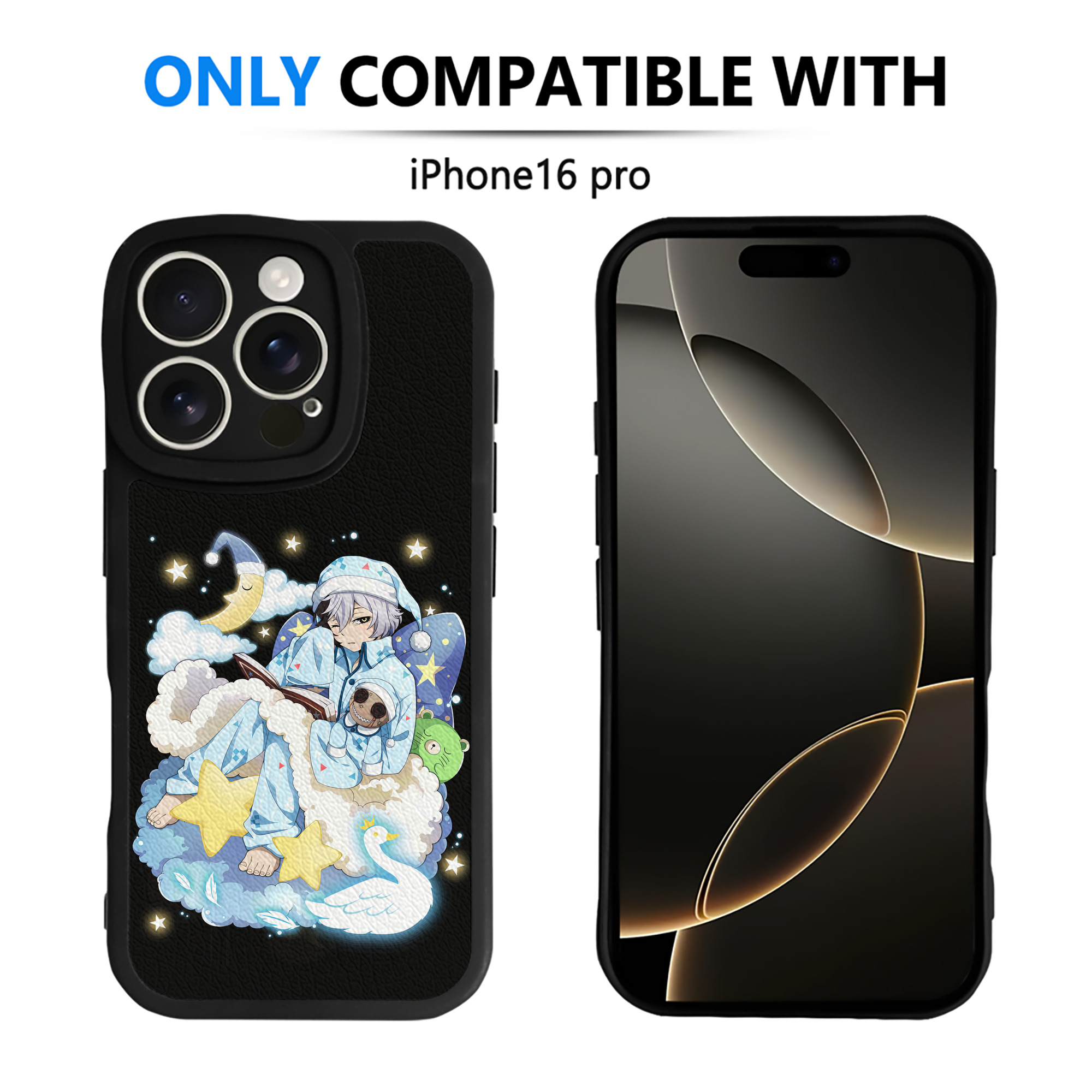 （画像用） 文豪ストレイドッグス Bungo Stray Dogs 【iPhone 16シリーズ対応】シリコンスマホケース（レザー調） 材質：シリコン